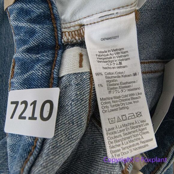 New! Madewell The Petite Curvy '90s Straight Jean rondell wash, size 25P - Picture 14 of 15